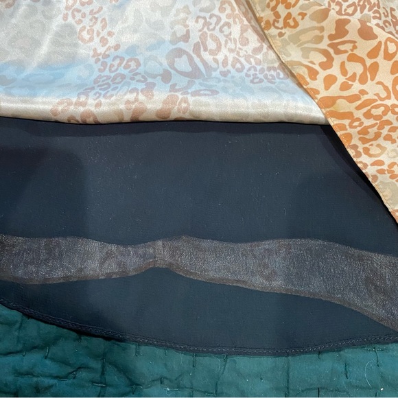 Animale Brazil Silk Slip Mini Dress Animal Print Beads Low Back Lined Medium 38 - Picture 8 of 10